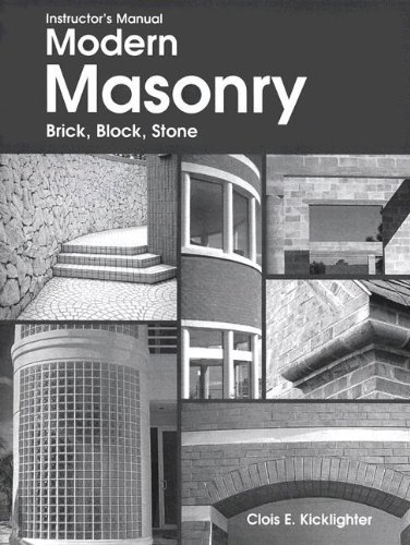 Modern Masonry, Instructor*s Manual - Kicklighter, Clois E.