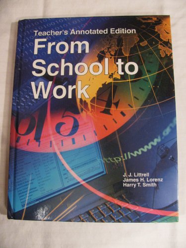 Imagen de archivo de From School to Work a la venta por HPB-Red