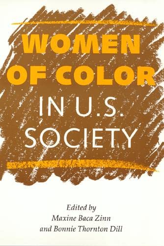 Beispielbild fr Women of Color in U.S. Society zum Verkauf von Jeff Stark