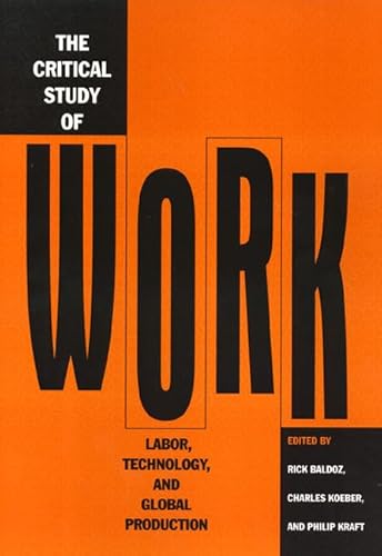 Stock image for Critical Study of Work for sale by Better World Books