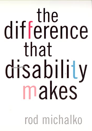 Imagen de archivo de The Difference That Disability Makes a la venta por Better World Books
