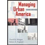 Imagen de archivo de Managing Urban America a la venta por Fergies Books