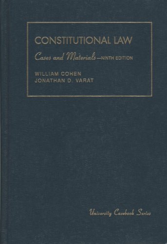 Imagen de archivo de Constitutional Law: Cases and Materials (University Casebook) a la venta por HPB-Red