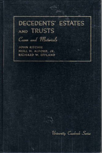 9781566620666: Cases and Materials on Decedents' Estates and Trusts