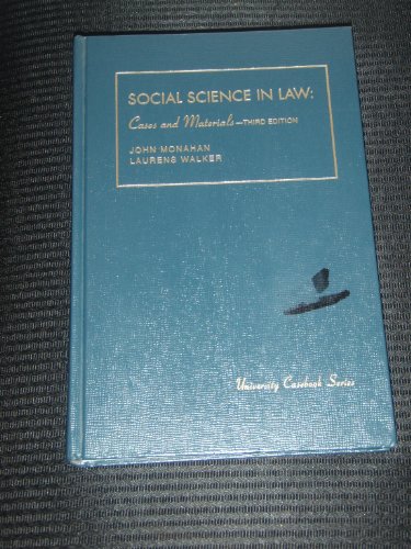 Social Science in Law: Cases and Materials