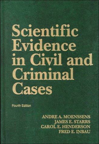 Stock image for Scientific Evidence in Civil and Criminal Cases for sale by Better World Books
