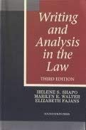 Imagen de archivo de Writing and Analysis in the Law a la venta por The Maryland Book Bank