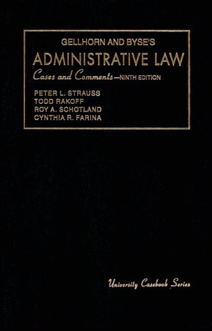 Stock image for Administrative Law, Cases and Comments for sale by J. C. Burris, Bookseller