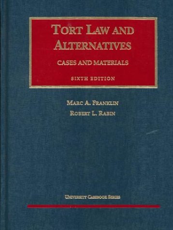 Stock image for Torts Law and Alternatives for sale by Better World Books