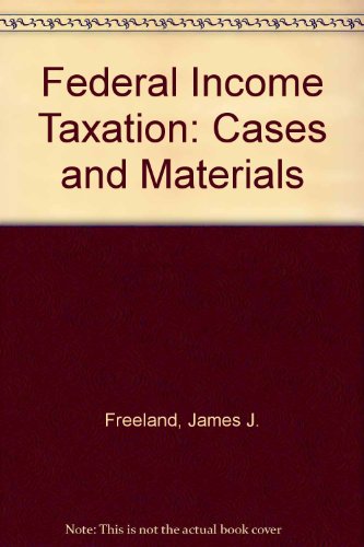 Beispielbild fr Federal Income Taxation: Cases and Materials zum Verkauf von HPB-Red