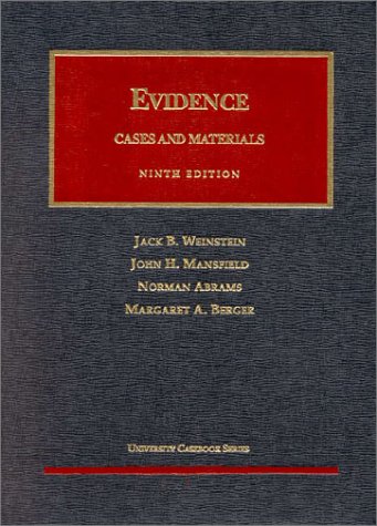 Beispielbild fr Evidence (University Casebook Series) zum Verkauf von ZBK Books