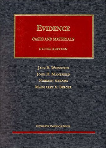 9781566624749: Evidence: Cases and Materials