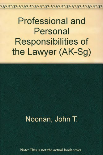 9781566624770: Professional and Personal Responsibilities of the Lawyer (University Casebook Series)