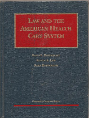 Beispielbild fr Law and the American Health Care System zum Verkauf von Better World Books