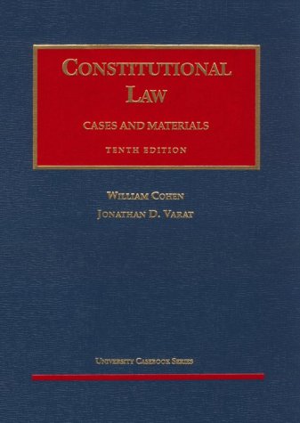 Beispielbild fr Constitutional Law: Cases and Materials (AK-Sg) zum Verkauf von HPB-Red