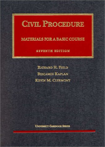 9781566625319: Materials for a Basic Course in Civil Procedure (University Casebook Series)