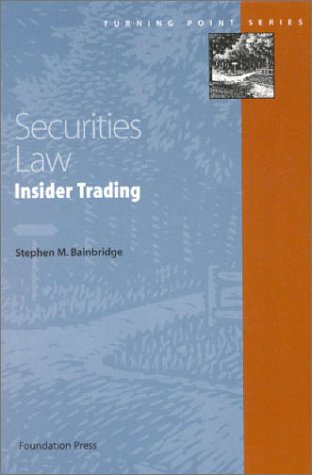 Stock image for Securities Law Insider Trading for sale by Better World Books