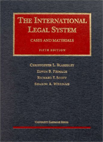 Imagen de archivo de International Legal System, a la venta por Phatpocket Limited