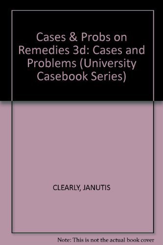 Imagen de archivo de Remedies: Cases and Problems (University Casebook Series) a la venta por HPB-Red