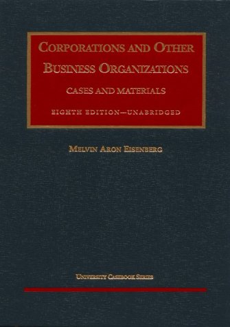 Imagen de archivo de Corporations and Other Business Organizations: Cases and Materials (University Casebook Series) a la venta por SecondSale