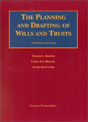 Imagen de archivo de The Planning and Drafting of Wills and Trusts a la venta por Louisville Book Net