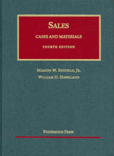 Imagen de archivo de Sales: Cases and Materials (University Casebook Series) a la venta por Ergodebooks