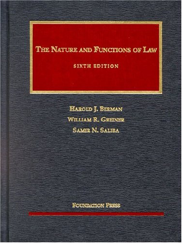 Beispielbild fr The Nature and Functions of Law zum Verkauf von Blue Vase Books