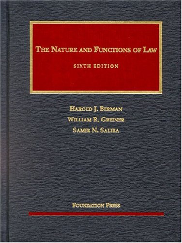 Stock image for The Nature and Functions of Law for sale by Blue Vase Books