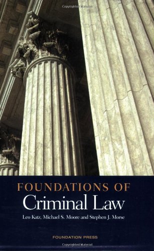 Imagen de archivo de Foundations of Criminal Law a la venta por Better World Books