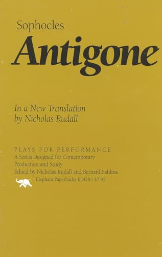 Beispielbild fr Antigone: In a New Translation (Plays for Performance Series) zum Verkauf von BooksRun