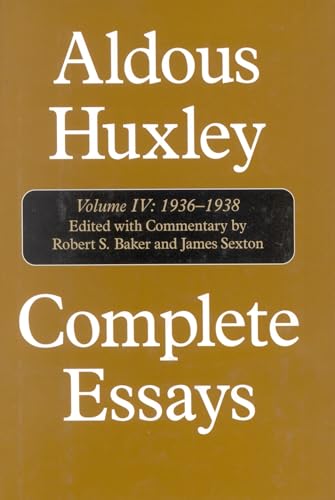 Imagen de archivo de Complete Essays, Vol. 4: 1936-1938 a la venta por Half Price Books Inc.