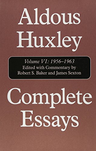 Imagen de archivo de Complete Essays, Vol. 6: 1956-1963 and Supplement, 1920-1948 a la venta por Pieuler Store