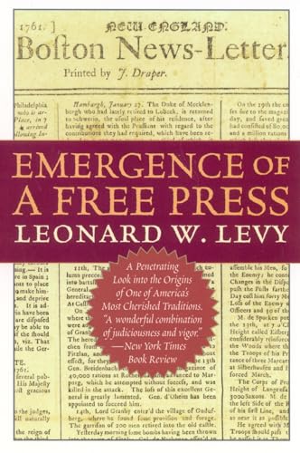 Imagen de archivo de Emergence of a Free Press a la venta por Better World Books: West