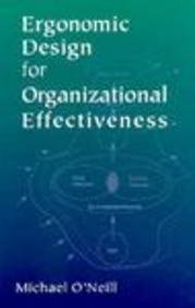 Beispielbild fr Ergonomic Design for Organizational Effectiveness zum Verkauf von Better World Books