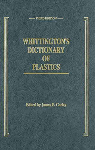 Beispielbild fr Whittington's Dictionary of Plastics zum Verkauf von Better World Books