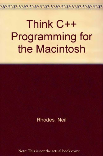 Stock image for Symantec C++ Programming for the Macintosh for sale by HPB-Red