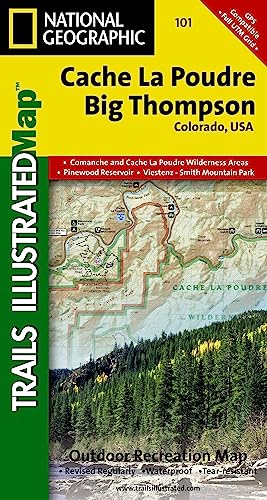Stock image for Cache La Poudre, Big Thompson Colorado, USA (National Geographic Maps: Trails Illustrated) for sale by Ergodebooks