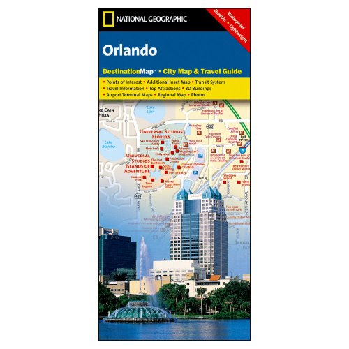 Stock image for National Geographic Destination Map, Orlando: Florida (Destined to Be the Best-Selling Travel Map Series) for sale by Ergodebooks