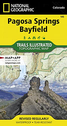 Stock image for Pagosa Springs, Bayfield (National Geographic Trails Illustrated Map, 145) for sale by PlumCircle