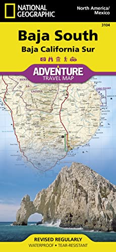 Stock image for Baja South: Baja California Sur Map [Mexico] (National Geographic Adventure Map, 3104) for sale by Seattle Goodwill