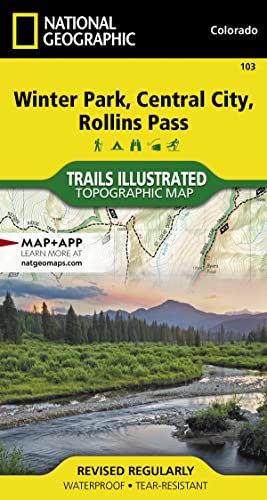 Imagen de archivo de Winter Park, Central City, Rollins Pass Map (National Geographic Trails Illustrated Map, 103) a la venta por Goodwill of Colorado