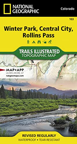 Stock image for Winter Park, Central City, Rollins Pass Map (National Geographic Trails Illustrated Map, 103) for sale by Goodwill of Colorado