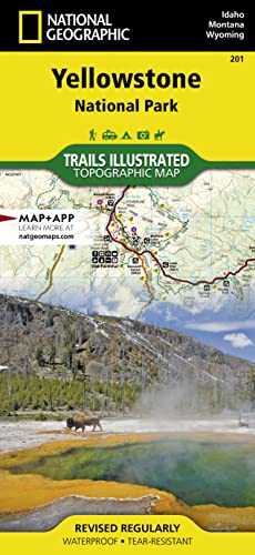 9781566952958: National Geographic Trails Illustrated Map Yellowstone National Park: Wyoming / Montana / Idaho, USA