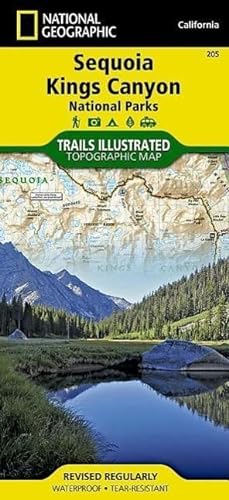Beispielbild fr National Geographic Trails Illustrated Map Sequoia/Kings Canyon National Parks California, USA zum Verkauf von Revaluation Books