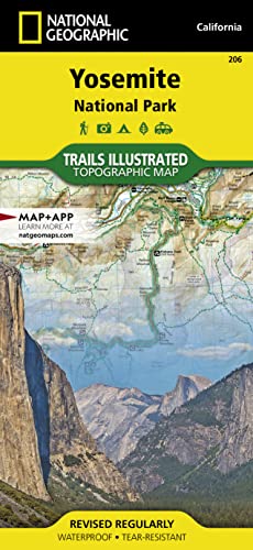 Yosemite National Park Map (National Geographic Trails Illustrated Map, 206) (9781566952996) by National Geographic Maps
