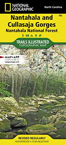 Stock image for Nantahala and Cullasaja Gorges [Nantahala National Forest] (National Geographic Trails Illustrated Map, 785) for sale by BooksRun