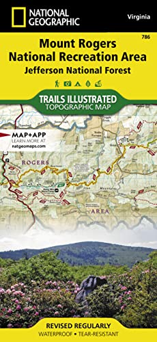 9781566953139: Mount Rogers National Recreation Area (National Geographic Trails Illustrated Map) [Idioma Ingls]: Trails Illustrated Other Rec. Areas: 786