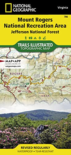 Stock image for Mount Rogers National Recreation Area [Jefferson National Forest] (National Geographic Trails Illustrated Map, 786) for sale by Books Unplugged