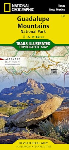 Stock image for Guadalupe Mountains National Park (National Geographic Trails Illustrated Map, 203) for sale by HPB-Ruby