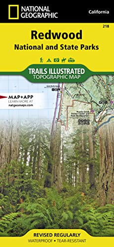 Beispielbild fr National Geographic Trails Illustrated Map Redwood National and State Parks: California, USA zum Verkauf von Revaluation Books